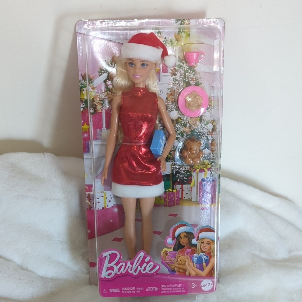 Barbie Holiday Doll in Red Dress